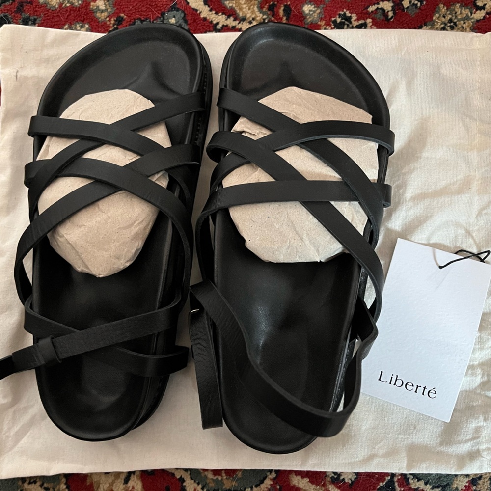 Liberté leather strappy sandals